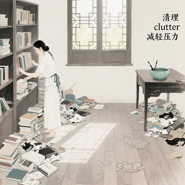 Clearing clutter reduces stress