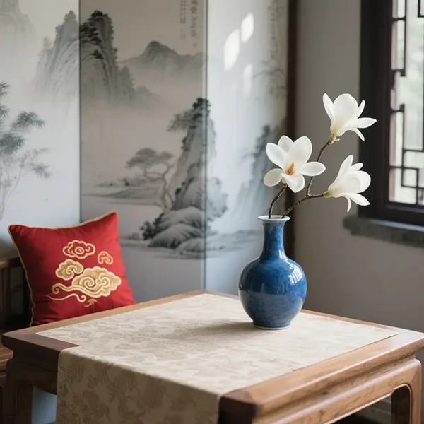 a blue vase for calm provides