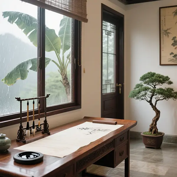 repositioning a desk create the feeling